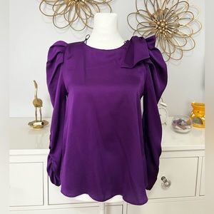 ZARA purple satin effect top- Small